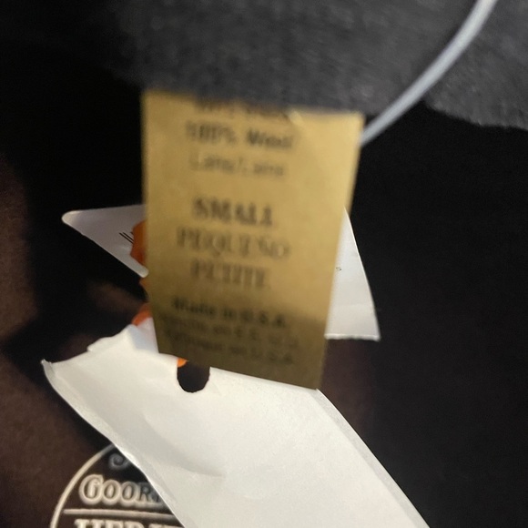 New GOORIN BROS. Women’s Sz S Wide Brim CLOCHE Hat 100% Wool Maroon Felt Boho - Picture 9 of 12